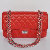 Cheap Quality Chanel 2.55 Reissue Flap 2112 Red Lambskin Cross Body Bag