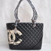 Chanel Cambon bags 25169 Black Cross Body Bag Ladies