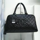 Chanel Cambon bags 25626 Black Lambskin HandBags Replica