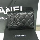 Chanel Wallet 26722 Black Card Bags Unisex Replica