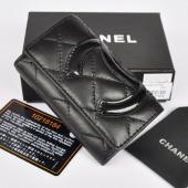 Cheap Chanel Wallet 26723 Black Lambskin key Case