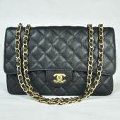 Chanel  Flap bags 28600 Black Cow Leather Ladies Handbags