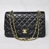 Chanel  Flap bags 28601 Black Lambskin Ladies Bags