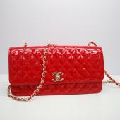 Chanel  Flap bags 30162 Red Enamel Small Bags