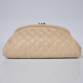 Replica Cheap Chanel Clutches 32342 Apricot Cow Leather Evening Bag