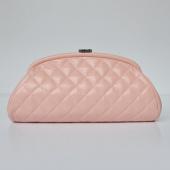 Chanel Clutches 32342 Pink Cow Leather Small Bag HM03368