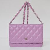 Chanel Mini bags 33814 Purple Small 2way