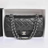 Chanel 36091 Black Lambskin 2way