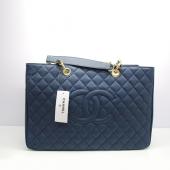 Replica Chanel Shopping bags 37001 Black Lambskin Ladies Handbags