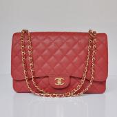 Cheap Chanel  Flap bags 47600 Red Medium HandBags