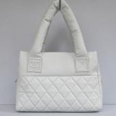 Chanel Coco bags 48619 White Lambskin Medium Bag