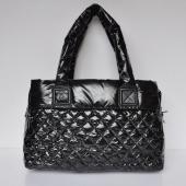 Replica Quality Chanel Coco bags 48620 Black Nylon Cross Body Bag