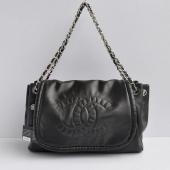 Chanel  bags 48628 Black Lambskin Cross Body Bag