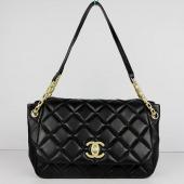 Chanel  bags 50360A Black Lambskin Ladies Bag