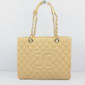 Cheap Chanel Shopping bags 50995 Beige Lambskin Medium Bags