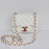 Chanel  Flap bags 51725 White Lambskin Ladies Bag