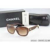 Chanel 5240 Coffee Oval Sunglass