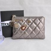 Chanel Wallet 625 Silver Lambskin Small Bags Replica