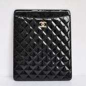 Chanel Ipad Covers 65059 Black Enamel Unisex Bag