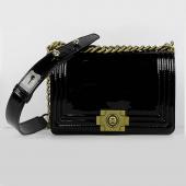 Replica Chanel 66713 Black Enamel Ladies Handbag