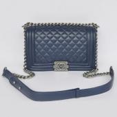 Chanel Boy Chanel bags 67086 Blue Lambskin 2way