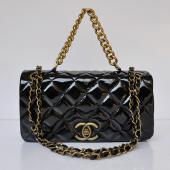 Chanel  Flap bags 67128 Black Enamel Ladies Bags Replica