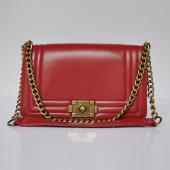 Chanel Boy Chanel bags 69010 Red Lambskin Small Bag Replica