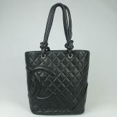 Chanel Cambon bags 9004 Black Lambskin Ladies