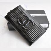 Replica Chanel Wallet 91764 Black Lambskin Wallet