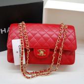 Cheap Chanel A1112 Red Lambskin 2way