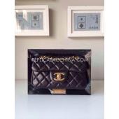 Chanel Black 2way  Flap Leather Replica