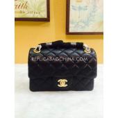 Chanel Lambskin Black Totes  Flap