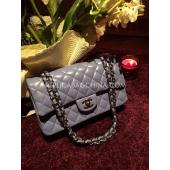 Cheap Quality Chanel Chain Gray  Flap Handbag Lambskin