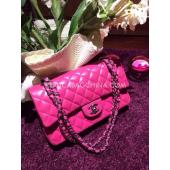 Quality Chanel Handbag Silver Chain Red  Flap Lambskin Replica