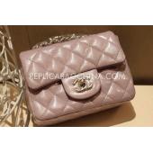 Cheap Chanel Handbag Mini Pink  Flap Snakeskin