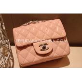 Chanel Handbag Mini Pink  Flap Patent Leather