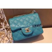 Chanel  Flap Snakeskin Handbag Mini Green