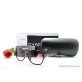 Chanel Coffee Oval Sunglasses