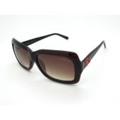 Chanel Dark Red Oval Sunglass Replica