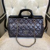 Chanel New Collection Brown Calfskin Shoulder Bag Handbag