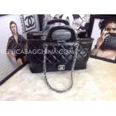 Replica Chanel Calfskin New Arrival Black Handbag Totes