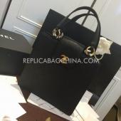 Chanel Leather Handbag  Black