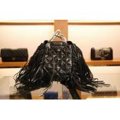 Chanel Handbag Lambskin Tassels Black