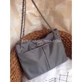 Chanel Handbag Nylon Gray