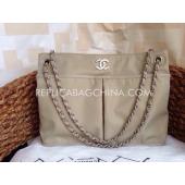 Chanel Handbag Apricot Nylon