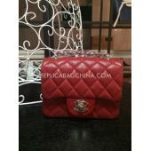 Chanel Handbag Red Snakeskin Totes