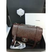 Chanel Handbag Calfskin Brown Cross Body Bag