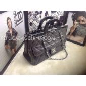 Chanel Brown Handbag Leather Replica