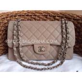 Chanel  Grey Cross Body Bag Handbag Genuine Leather