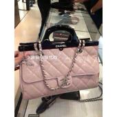 Chanel Handbag Pink Snakeskin 2way Replica